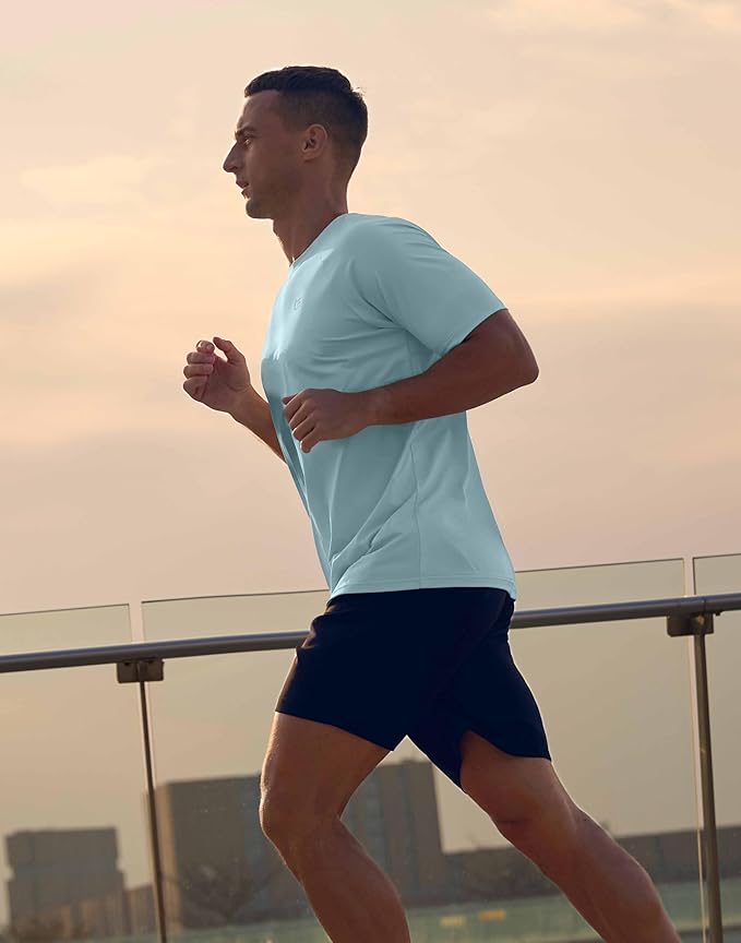 G Gradual Men's Workout Athletic T-Shirts Moisture Wicking Cooling Running Shirts Short Sleeve Performance Tee for Gym Tennis