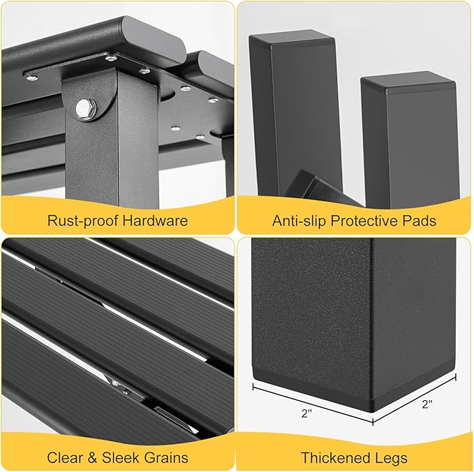 TECSPACE 2-Person Instant Folding Bench, 330 LBS Capacity Lightweight Aluminum Foldable Bench, No Assembly Required, Sets Up in 3 Seconds