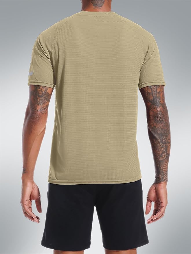 Holure Men's Mesh Quick-Dry Short Sleeve Workout T-Shirt