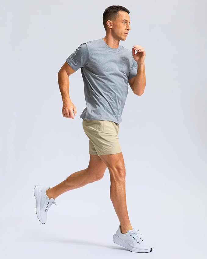 G Gradual Men's Athletic Running Shorts with Zipper Pockets Quick Dry 7"/ 5"/ 9" Workout Gym Shorts for Basketball Hiking