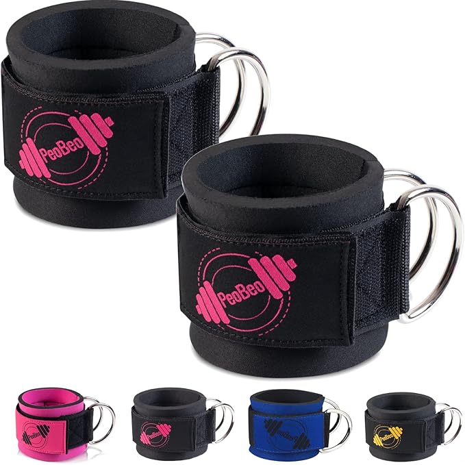 PeoBeo Ankle Strap for Cable Machine Attachments for Gym Ankle Straps for Cable Machines Straps Foot Straps for Cable Machine Attachment Glute Machine Gym Accessories for Women