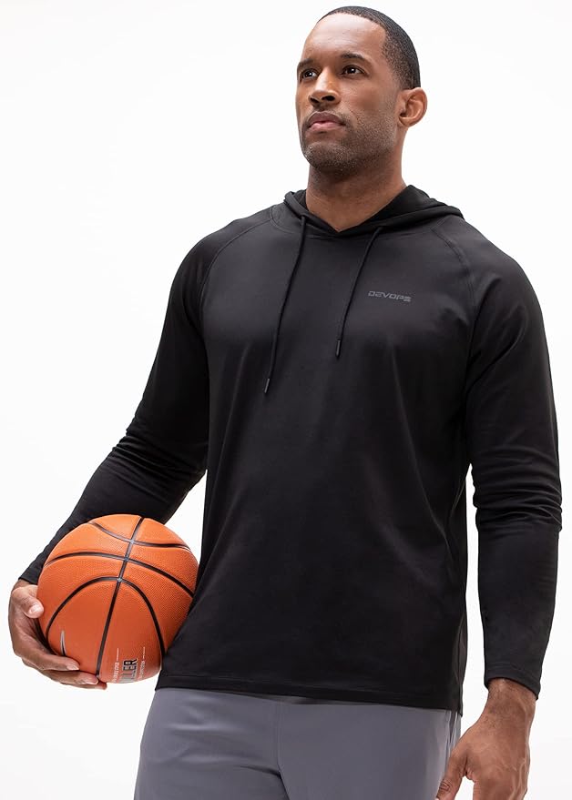 DEVOPS 2 Pack Men's Thermal Turtle Mock Neck Shirts, Compression Long Sleeve Tops and Hoodies