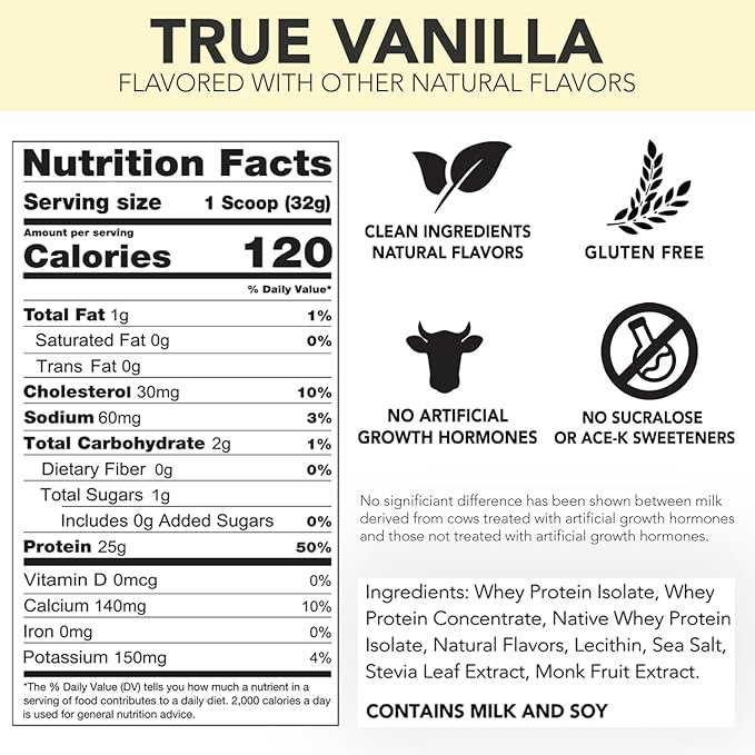 Naturally Flavored Rival Whey- True Vanilla - 5lb