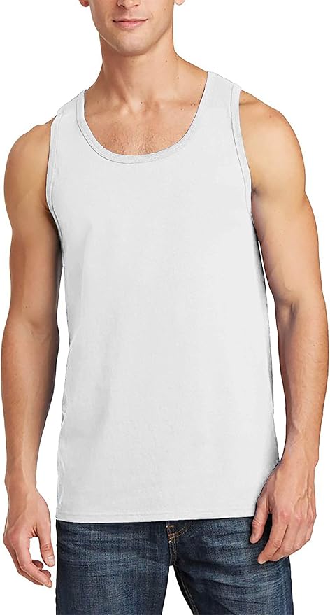 Hat and Beyond Mens Tank Top Soft Performance Boxing Gym Shirts Plain Muscle Tee