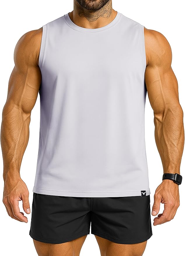 Men's Athletic Tank Tops Sleeveless Muscle Shirts Workout Running Bodybuilding Gym Tanks