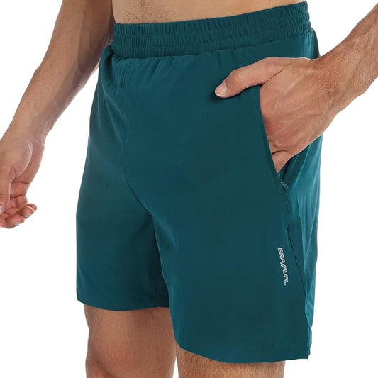 Men's Running Shorts 6" Quick Dry Gym Athletic Workout Shorts for Men with Pockets
