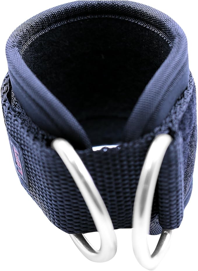Ankle Straps for Cable Machines Double D-Ring Gym Adjustable Neoprene Premium Cuffs to Enhance Legs Abs & Glutes Kickbacks Workouts Leg Curls Extensions Booty Hip Abductors Exercise for Men & Women