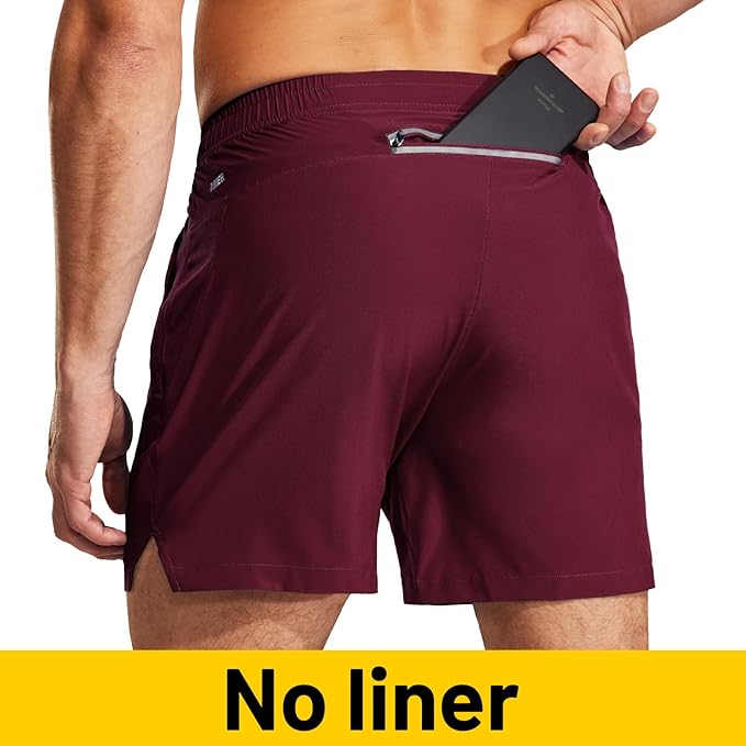 MIER Men's Workout Running Shorts Quick Dry Active 5 Inches Shorts with Pockets, Lightweight, Breathable
