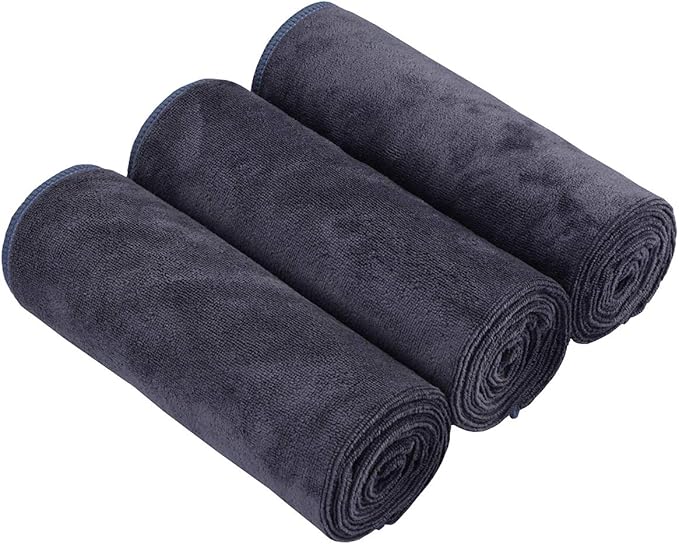 HOPESHIN Gyms Yoga Towels - Absorbent Microfiber Workout Towels for Men & Women, Soft, Fast Drying 3 Pack, 16x32 Inch