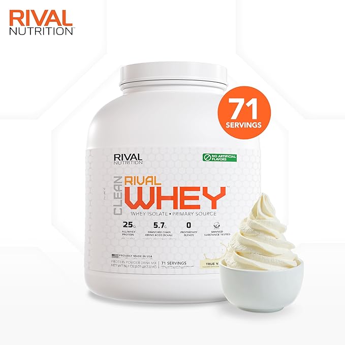 Naturally Flavored Rival Whey- True Vanilla - 5lb