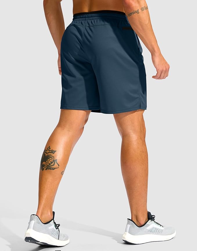 G Gradual Men's Running Athletic Shorts with Zipper Pocket 5"/ 7" Lightweight Quick Dry Gym Workout Shorts for Tennis Active