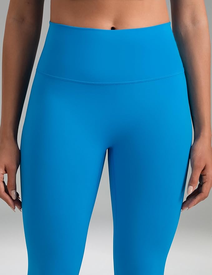 Colorfulkoala Dreamlux No Front Seam Leggings for Women 25"/28" Inseam, Seamless High Waisted Buttery Soft Yoga Pants