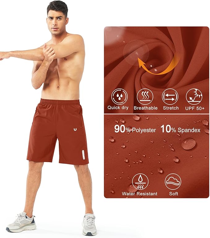 NORTHYARD Men's Athletic Running Shorts Quick Dry Workout Shorts 7"/ 5"/ 9" Lightweight Sports Gym Basketball Tennis Hiking