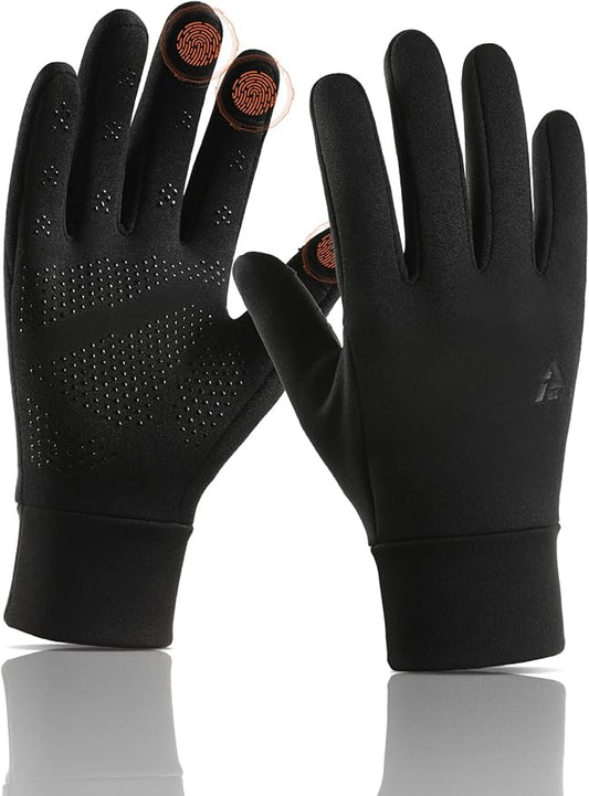 Lightweight Running Winter Gloves, Touch Screen Warm Gloves Liners for Cycling Biking Sporting Driving for Men Women X1