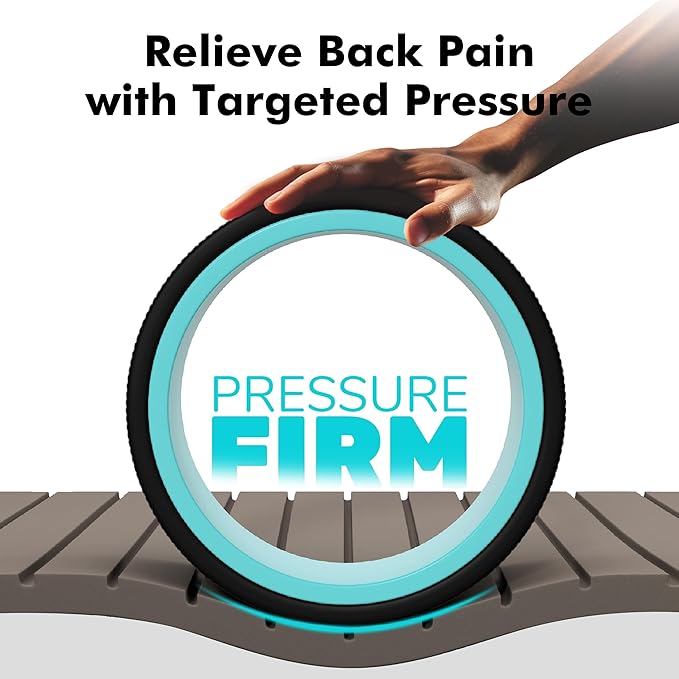 Furnhome Back Roller - Back Wheel for Deep Tissue Massage,Yoga Wheel for Back Pain & Stretching- Comfy Deep Tissue Massage Roller (3-Pack)