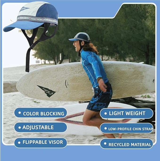 Vintage American-Style Sports Sunscreen Baseball Cap,Outdoor Camping Sunshade Waterproof and Non-Slip Surfing Hat Water Sport