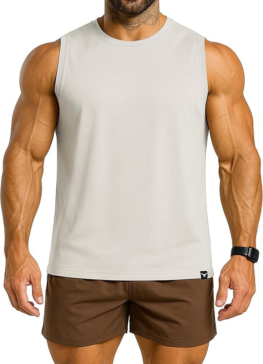 Men's Athletic Tank Tops Sleeveless Muscle Shirts Workout Running Bodybuilding Gym Tanks