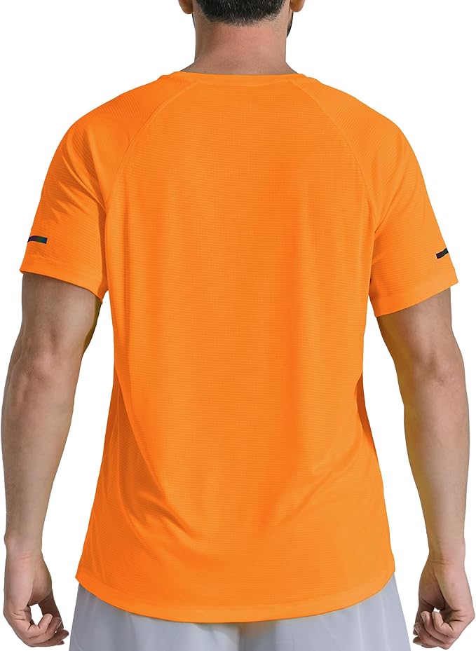 Men's Short Sleeve Workout Shirts Quick Dry Lightweight T-Shirts Gym Running Athletic Tshirt for Summer