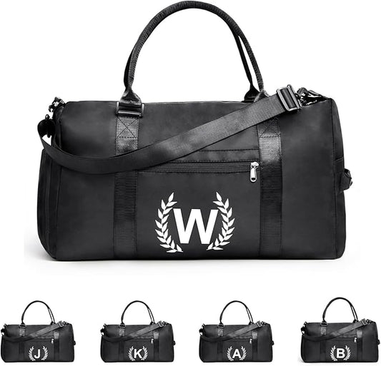 Gym Bag for Women & Men, Fitness Workout Sports Travel Duffle Bag with Wet Pocket & Shoes Compartment, Great Present for Gym Lovers