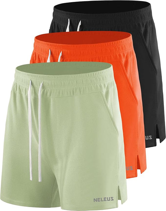 NELEUS Men's 7 inch Running Shorts Athletic Gym Workout Shorts with Pockets