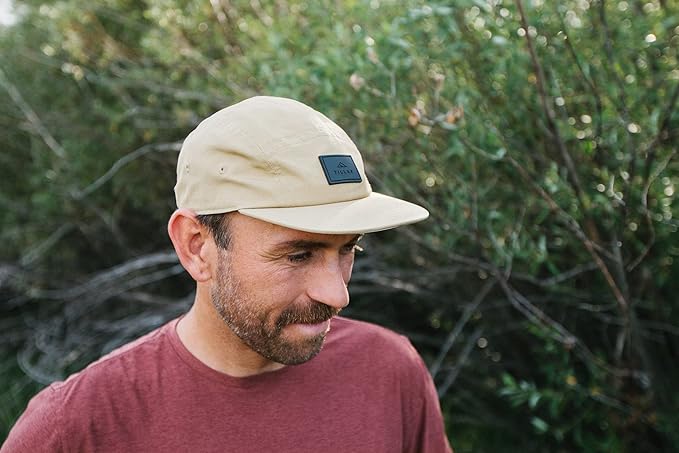 Tillak Wallowa Kodra Hat, Lightweight Oxford Nylon 5 Panel Cap with Snap Closure