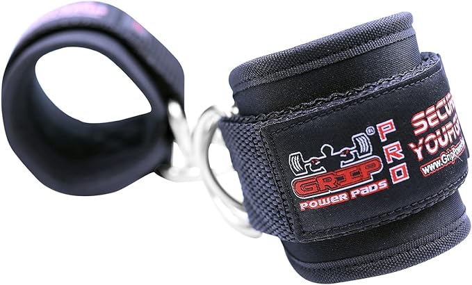 Ankle Straps for Cable Machines Double D-Ring Gym Adjustable Neoprene Premium Cuffs to Enhance Legs Abs & Glutes Kickbacks Workouts Leg Curls Extensions Booty Hip Abductors Exercise for Men & Women