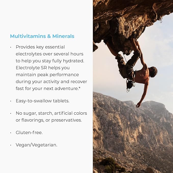 Endur Electrolyte SR, Essential Electrolyte Replacement & Hydration Support, Great for Physical Activity, Sustained-Release Tablets, 60 Tablets