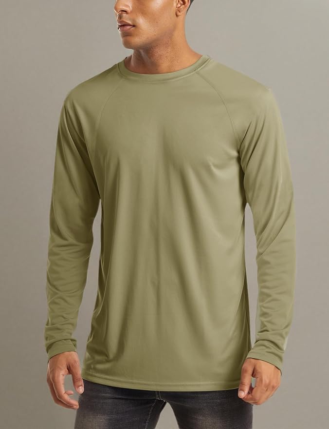 MAGCOMSEN Men's Long Sleeve Shirts UPF 50+ UV Sun Protection Athletic Shirts for Hiking Running Workout Rash Guard