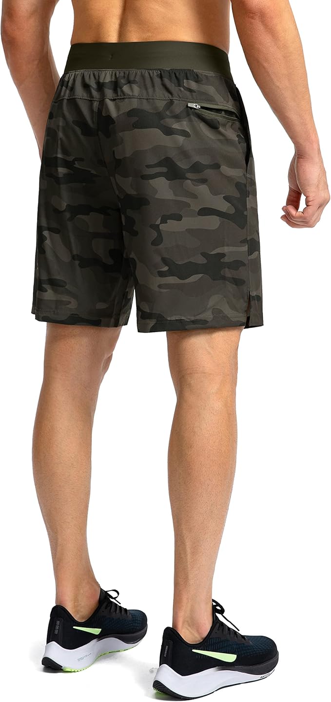 Men's Running Shorts with Zipper Pockets 9 Inch/ 7 Inch / 5 Inch Lightweight Quick Dry Gym Workout Athletic Shorts for Men