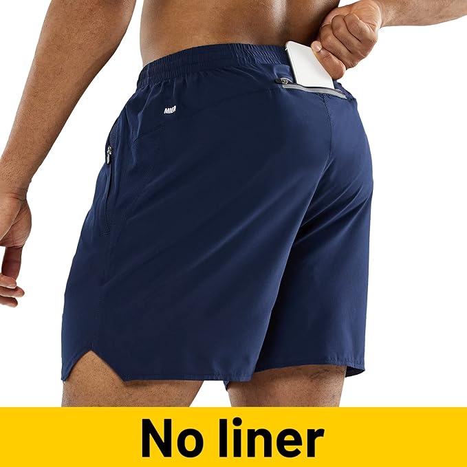 MIER Men's Workout Running Shorts Quick Dry Active 5 Inches Shorts with Pockets, Lightweight, Breathable