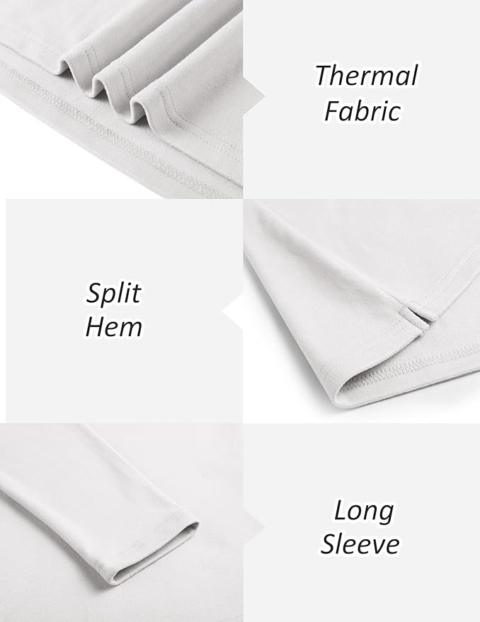 COOFANDY Mens Mock Turtleneck Long Sleeve Shirts Basic Thermal Turtle Neck Undershirt Lightweight Pullover Sweaters Top