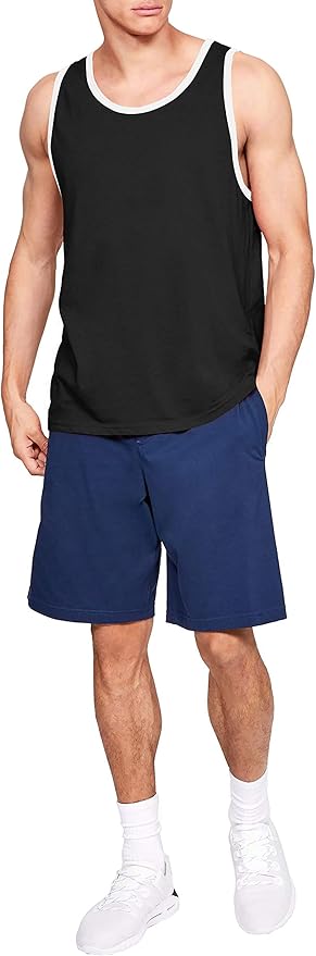 Hat and Beyond Mens Tank Top Soft Performance Boxing Gym Shirts Plain Muscle Tee