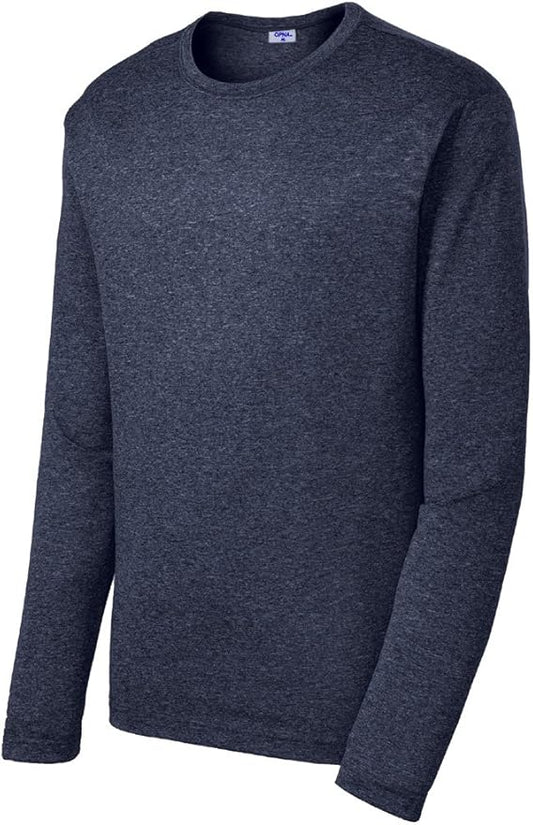 Men's Long Sleeve Moisture Wicking Athletic Shirts, Dry Fit Long Sleeve UV Protection Shirts Men for Workout, Running, Hiking