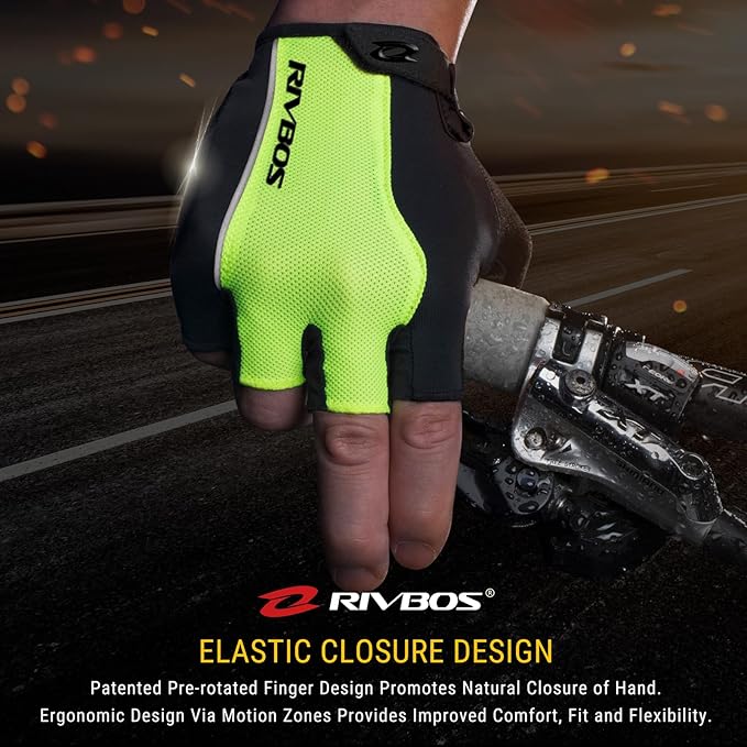 RIVBOS Cycling Gloves Bike Gloves for Men Women with Anti-Slip Shock-Absorbing Pad for Bicycle/Workout/Road Bike/Gym/Driving CHG001