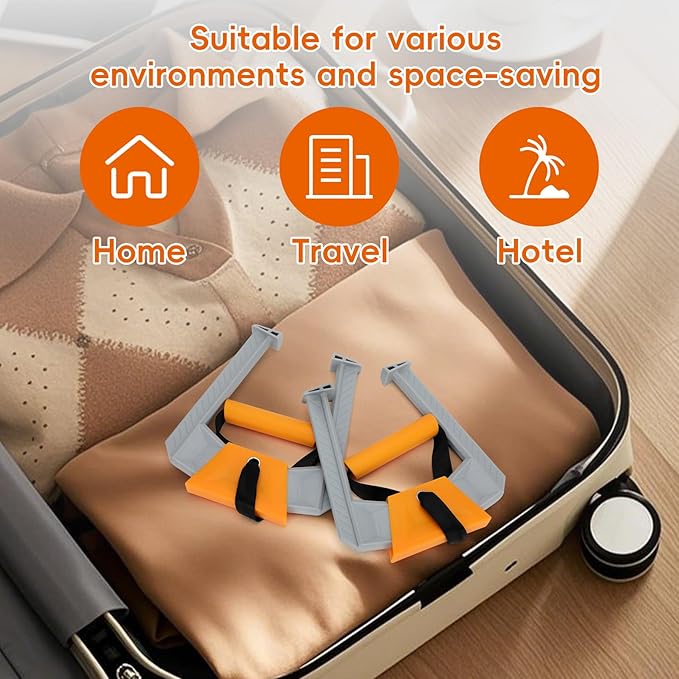 Portable Pull Up Bar for Doorway,Travel Pull Up Bar,Adjustable Home Gym Equipment,Dual Handle Design for Pull-Ups,Maximum Load Capacity of 330lb, No Screws Installation