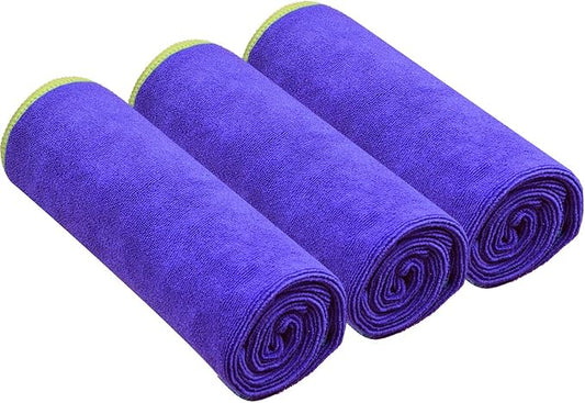 SINLAND Microfiber Gym Towels Sports Fitness Workout Sweat Towel Super Soft and Absorbent 3 Pack 16 Inch X 32 Inch