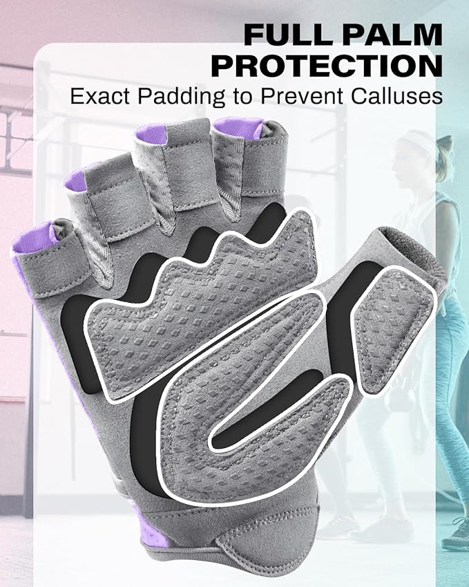 VINSGUIR Workout Gloves for Women and Men, Breathable Weight Lifting Gloves for Gym Exercise, Fitness, Training, and Cycling, with Excellent Grip and Cushion Pads