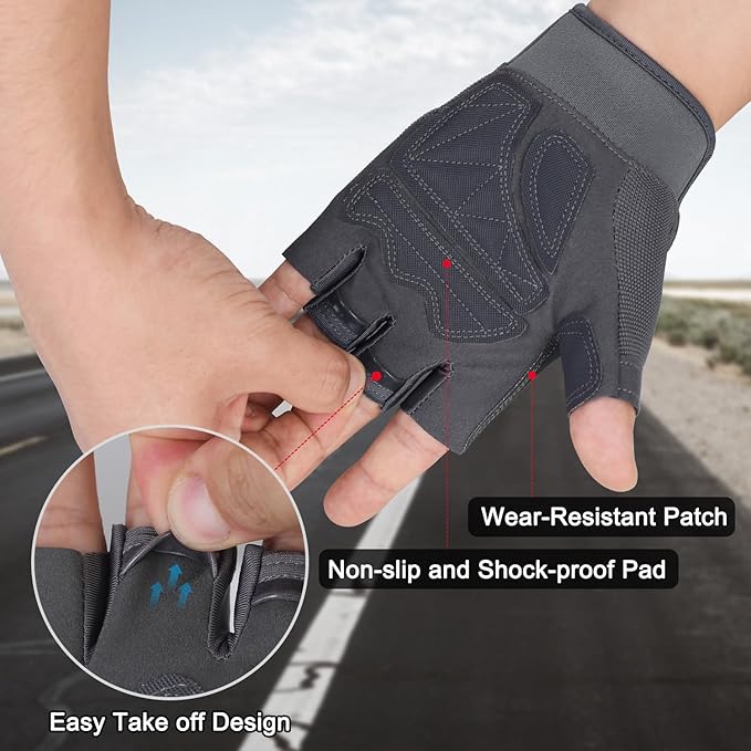 FIORETTO Fingerless Gloves for Airsoft Shooting Half Finger Hunting Hiking Cycling Driving Motorcycle Climbing Work Gloves M210603