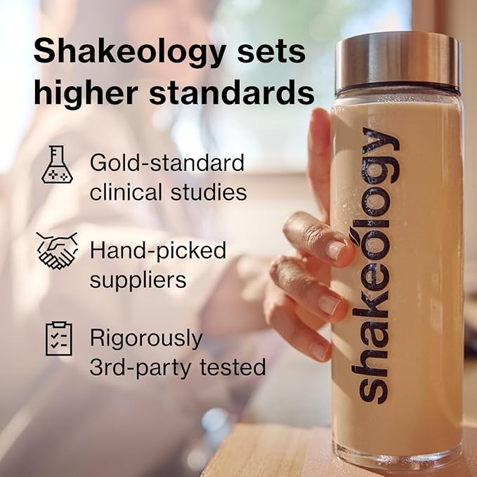 Shakeology Plant Based Protein Powder Blend – Gluten-Free Shake with Vitamins and Minerals – Helps Support Weight Loss, Lean Muscle, Gut Health – Cafe Latte, 30 Servings