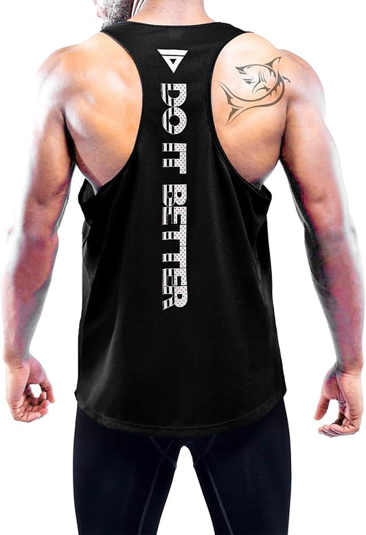 Boyzn Men's 1, 3 or 5 Pack Y-Back Workout Tank Tops, Athletic Muscle Gym Tank Tops, Fitness Bodybuilding Sleeveless T-Shirts