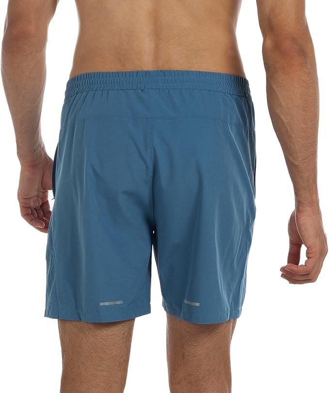 Men's Running Shorts 6" Quick Dry Gym Athletic Workout Shorts for Men with Pockets