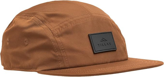 Tillak Wallowa Kodra Hat, Lightweight Oxford Nylon 5 Panel Cap with Snap Closure