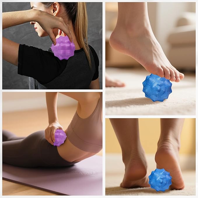 Foot Massage Ball, Pain Relieve from Plantar Fasciitis, Massage Tool for Tight Muscles and Sore Feet, Restore Foot Massage Roller, Myofascial Release