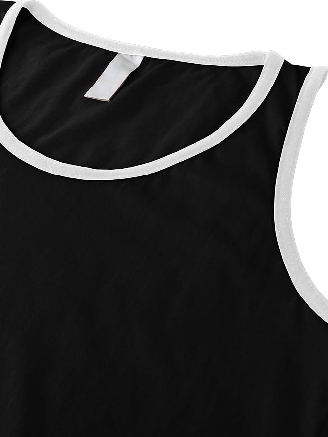 Hat and Beyond Mens Tank Top Soft Performance Boxing Gym Shirts Plain Muscle Tee