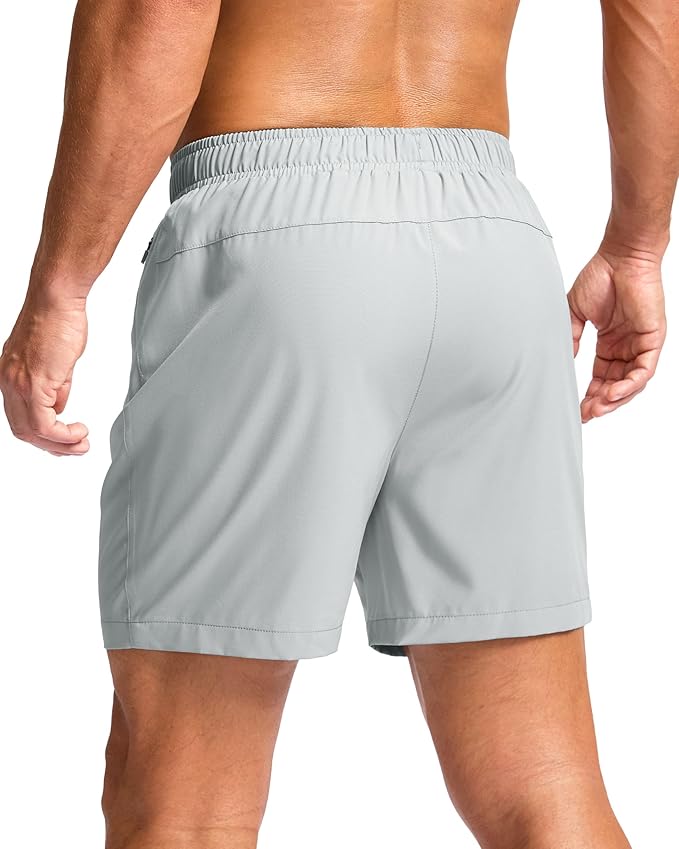 G Gradual Men's Athletic Running Shorts with Zipper Pockets Quick Dry 7"/ 5"/ 9" Workout Gym Shorts for Basketball Hiking