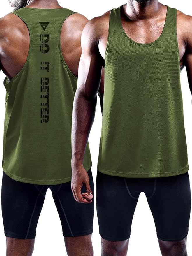Boyzn Men's 1, 3 or 5 Pack Y-Back Workout Tank Tops, Athletic Muscle Gym Tank Tops, Fitness Bodybuilding Sleeveless T-Shirts