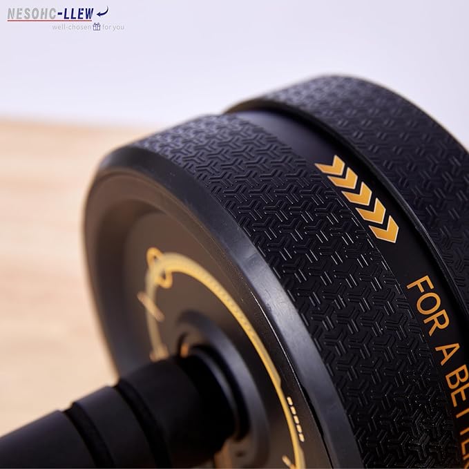 Upgraded Ab Roller Wheel. Abdominal Training Roller for Men/Women, Abdominal Wheels Widened to 3.4 ", Rubber Tread of The Abdominal Wheel Upgraded, Max Weight 490 lbs