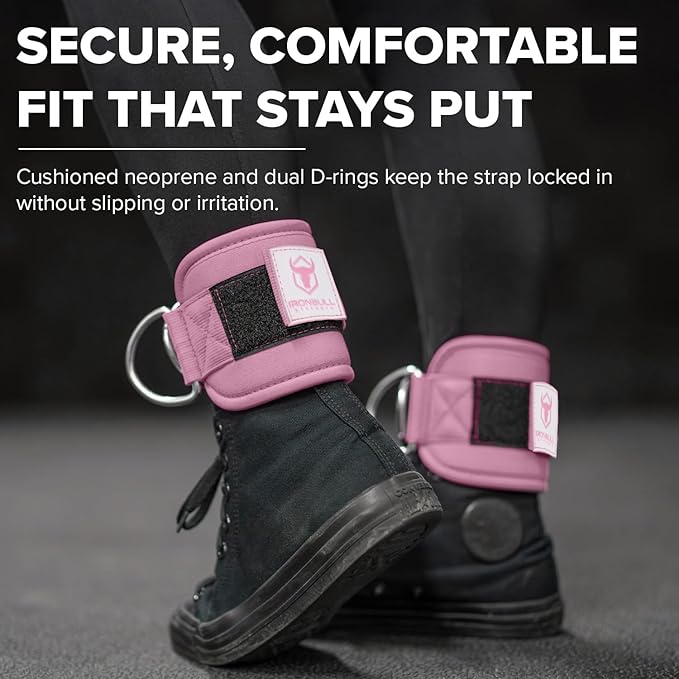 Women's Ankle Strap for Cable Machines & Resistance Bands: Gym & Home Workout Cuff Attachment for Leg Extensions, Kickbacks, Hip Abductors - Booty Exercises