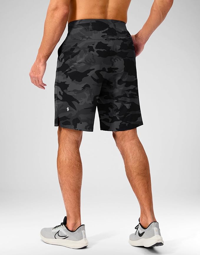 Men's Running Shorts with Zipper Pockets 9 Inch/ 7 Inch / 5 Inch Lightweight Quick Dry Gym Workout Athletic Shorts for Men