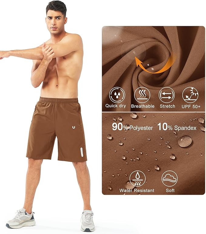 NORTHYARD Men's Athletic Running Shorts Quick Dry Workout Shorts 7"/ 5"/ 9" Lightweight Sports Gym Basketball Tennis Hiking